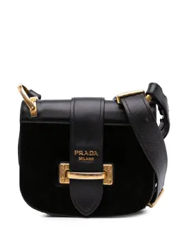Prada Pre-Owned: Чёрная сумка через плечо 