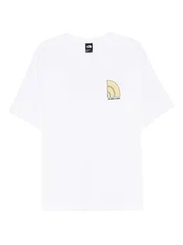 The North Face: Белая футболка  Logo