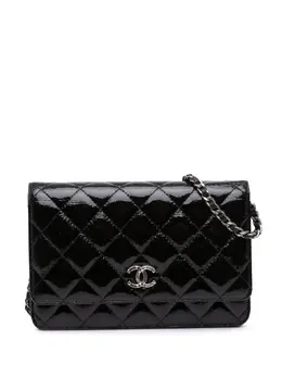 CHANEL Pre-Owned: Чёрный кошелёк 