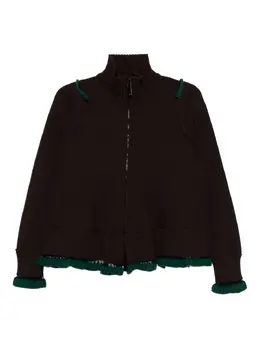 sacai: Тёмный кардиган 