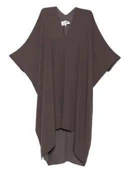 MM6 Maison Margiela: Платье с v-образным вырезом 