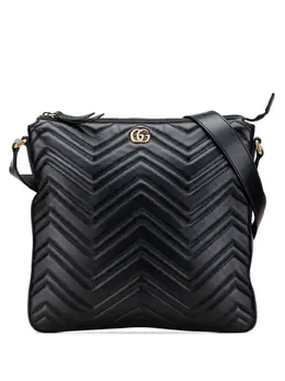 Gucci Pre-Owned: Чёрная сумка через плечо 