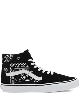 Vans: Чёрные кроссовки  Sk8-Hi