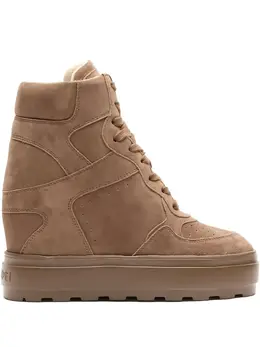 Casadei: Коричневые кроссовки 