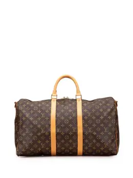 Louis Vuitton Pre-Owned: Коричневая дорожная сумка 