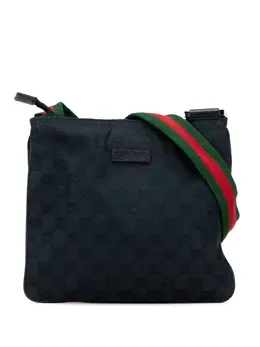 Gucci Pre-Owned: Голубая сумка через плечо 