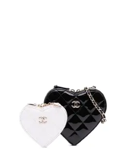 CHANEL Pre-Owned: Чёрный клатч 