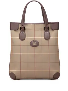 Burberry Pre-Owned: Коричневая сумка-шоппер 