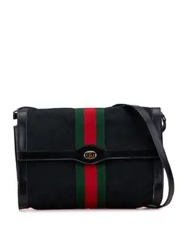 Gucci Pre-Owned: Чёрная сумка через плечо 