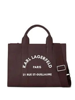Karl Lagerfeld: Коричневая сумка-шоппер  Rue St Guillaume