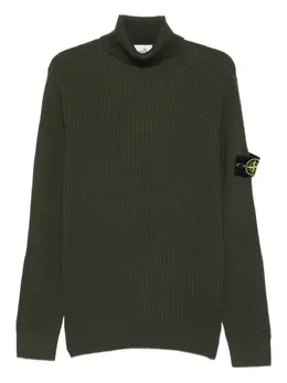 Stone Island: Зелёный свитер 