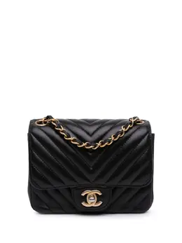 CHANEL Pre-Owned: Чёрная сумка через плечо 