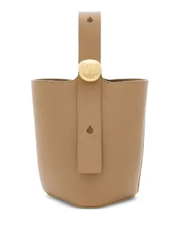 LOEWE: Бежевая сумка  Bucket