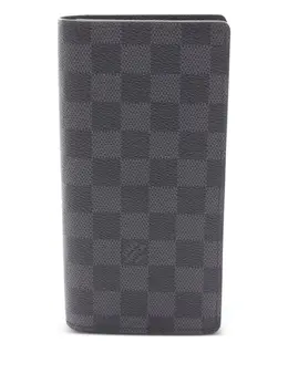 Louis Vuitton Pre-Owned: Чёрный кошелёк 