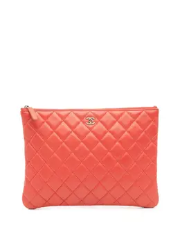 CHANEL Pre-Owned: Красный клатч 