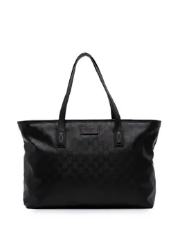Gucci Pre-Owned: Чёрная сумка-шоппер 