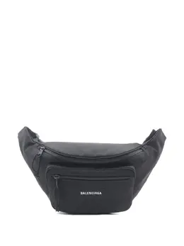 Balenciaga Pre-Owned: Чёрная поясная сумка 