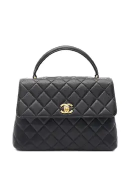 CHANEL Pre-Owned: Чёрная сумка на руку 