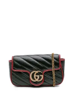 Gucci Pre-Owned: Чёрная сумка через плечо 