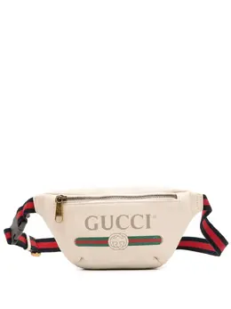 Gucci Pre-Owned: Белая поясная сумка 