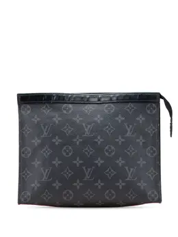 Louis Vuitton Pre-Owned: Чёрный клатч 