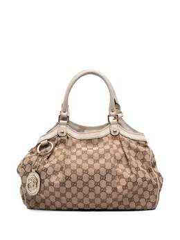 Gucci Pre-Owned: Коричневая сумка-шоппер 