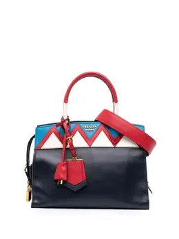 Prada Pre-Owned: Голубая сумка 