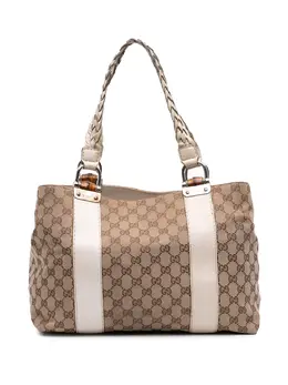 Gucci Pre-Owned: Коричневая сумка-шоппер 