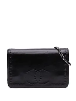 CHANEL Pre-Owned: Чёрный кошелёк 