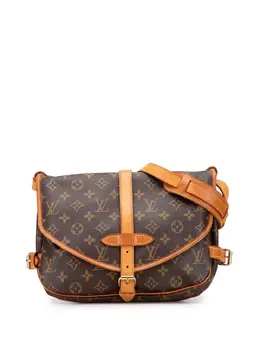 Louis Vuitton Pre-Owned: Коричневая сумка через плечо 