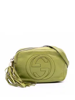 Gucci Pre-Owned: Зелёная сумка через плечо 
