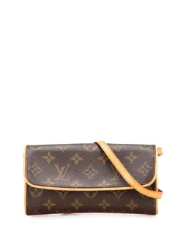 Louis Vuitton Pre-Owned: Коричневая сумка через плечо 