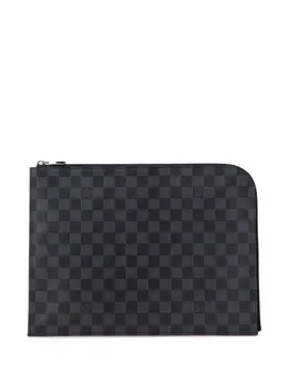Louis Vuitton Pre-Owned: Чёрный клатч 