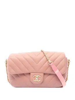 CHANEL Pre-Owned: Розовая сумка через плечо 