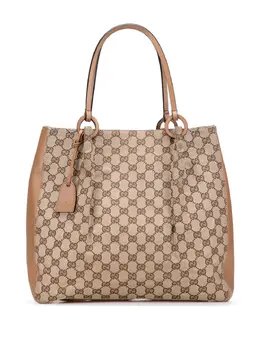 Gucci Pre-Owned: Коричневая сумка-шоппер 