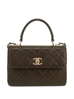 CHANEL Pre-Owned: Коричневая сумка-шоппер 