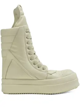 Rick Owens: Белые ботинки  Geobasket