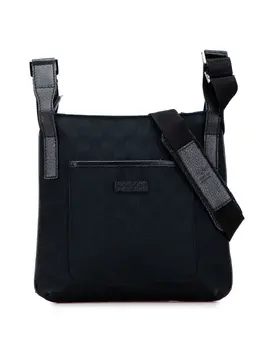 Gucci Pre-Owned: Чёрная сумка через плечо 