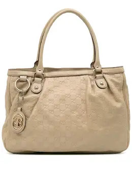 Gucci Pre-Owned: Коричневая сумка-шоппер 