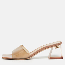 Gianvito Rossi: Бежевые сабо 