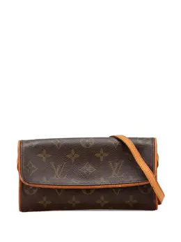 Louis Vuitton Pre-Owned: Коричневая сумка через плечо 