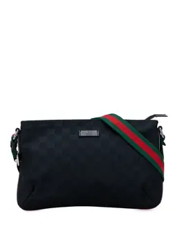 Gucci Pre-Owned: Чёрная сумка через плечо 