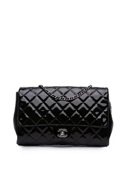 CHANEL Pre-Owned: Чёрный клатч 