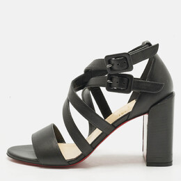 Christian Louboutin: Чёрные сандалии 