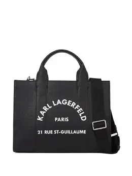 Karl Lagerfeld: Чёрная сумка-шоппер  Rue St Guillaume