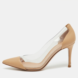 Gianvito Rossi: Бежевые туфли  Plexi