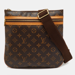 Louis Vuitton: Коричневая сумка  Pochette