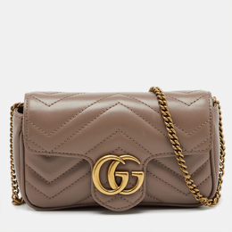 Gucci: Розовая сумка  GG Marmont