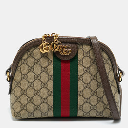 Gucci: Бежевая сумка  GG Supreme