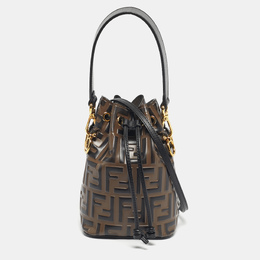Fendi: Коричневая сумка  Mon Tresor